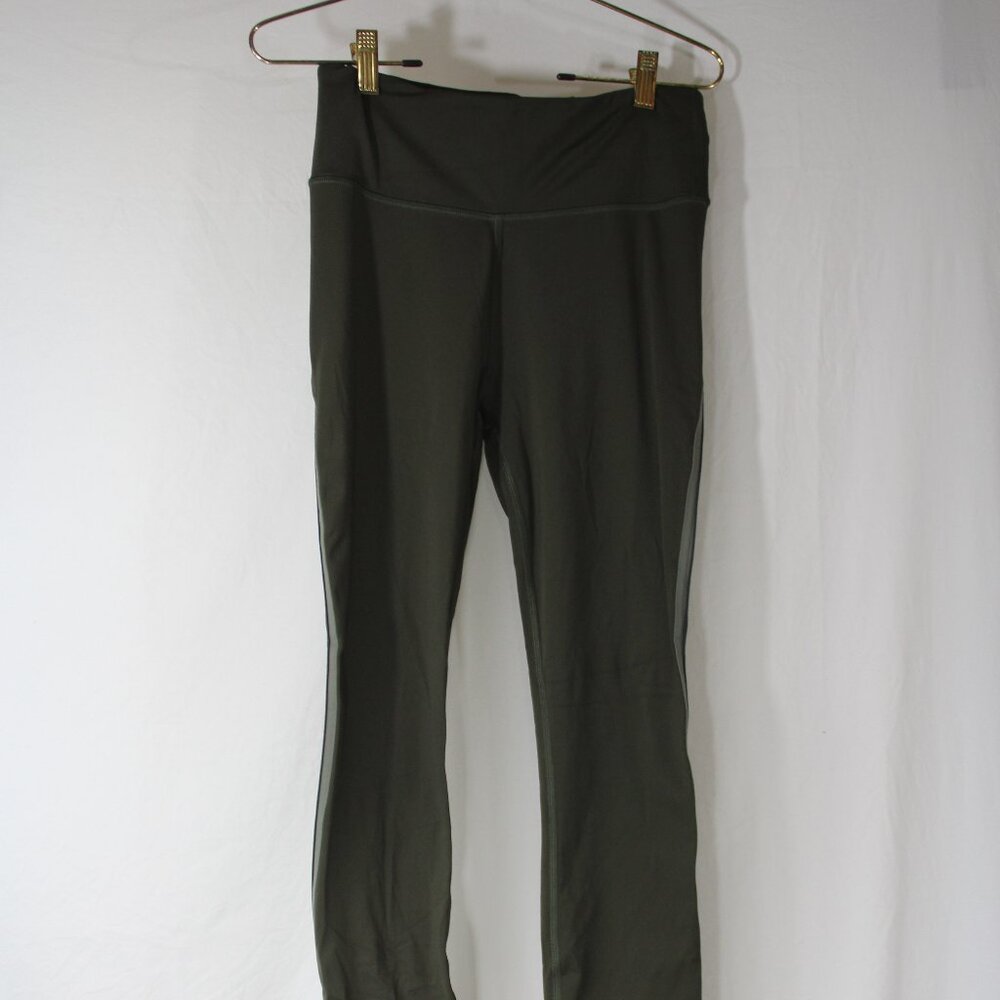 Lululemon Run Crew Tight 28” Nulux Dark Olive Green Obsidian Grey Sage Sz 6